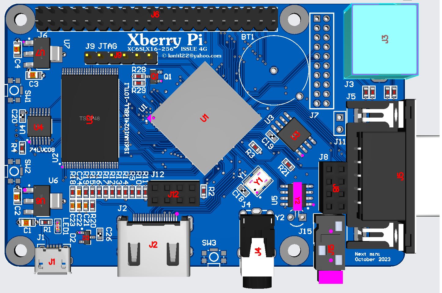 Xberry Pi Issue 4G assembly Top.jpg